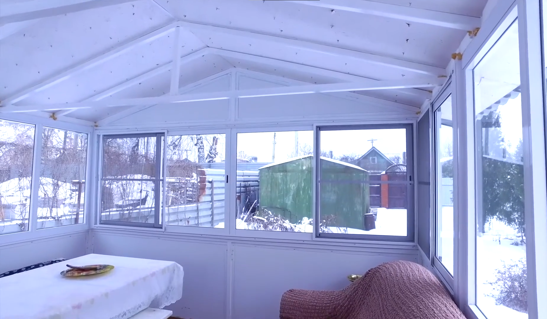 Остекление беседки